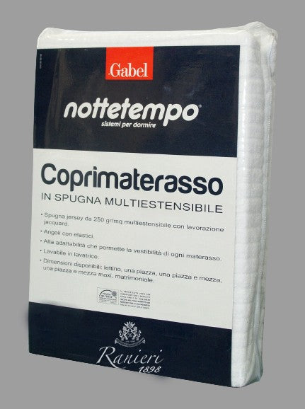 Coprimaterasso in spugna Jersey cotone