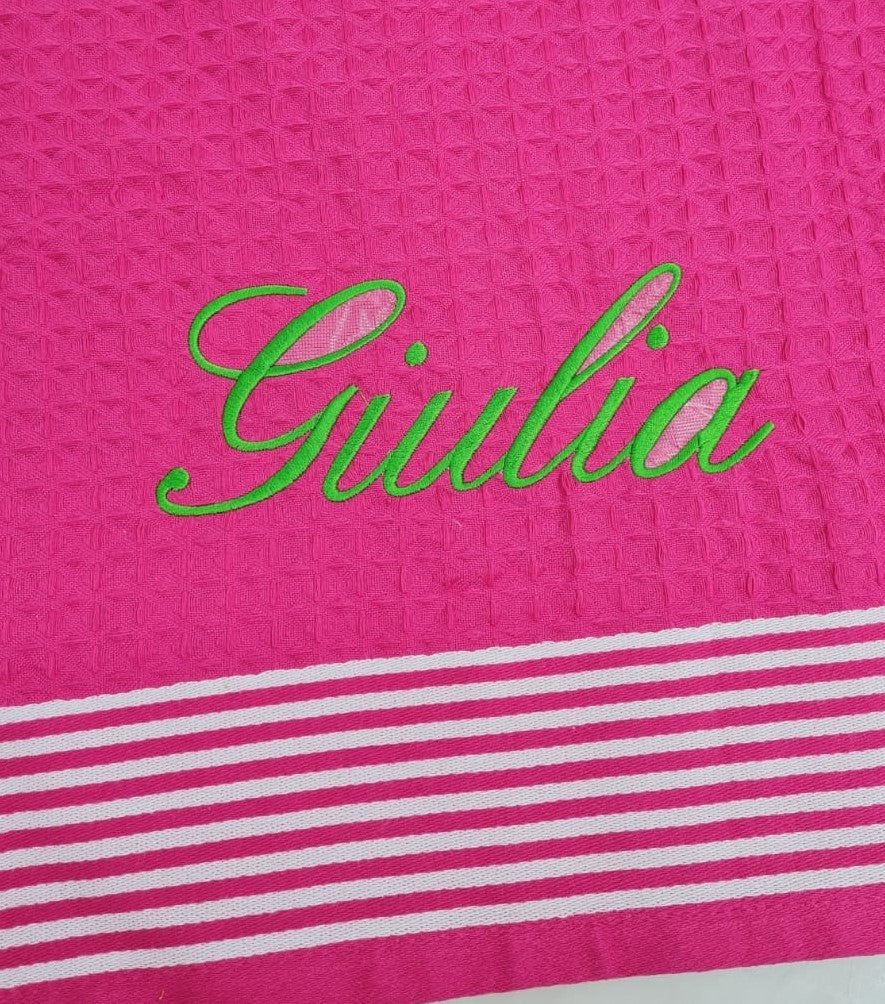 Telo mare Furore personalizzabile in nido d'ape