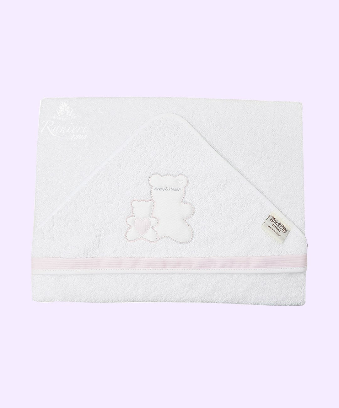 Accappatoio Personalizzabile Triangolo Prestige R40 E600V12 neonato - Andy Helen