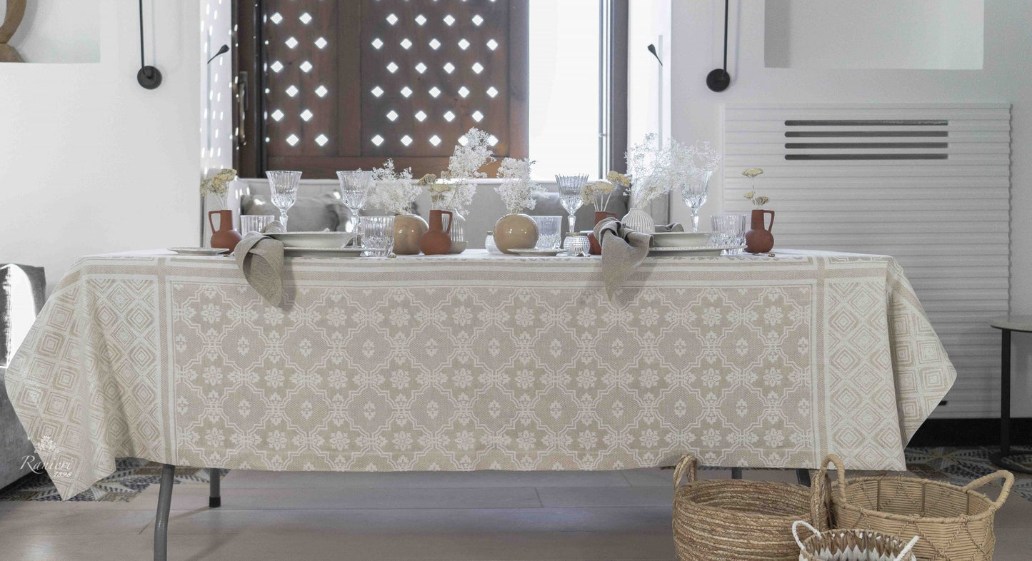 Tovaglia Misto Lino 12 posti Manifatture Tessile Prete mtp