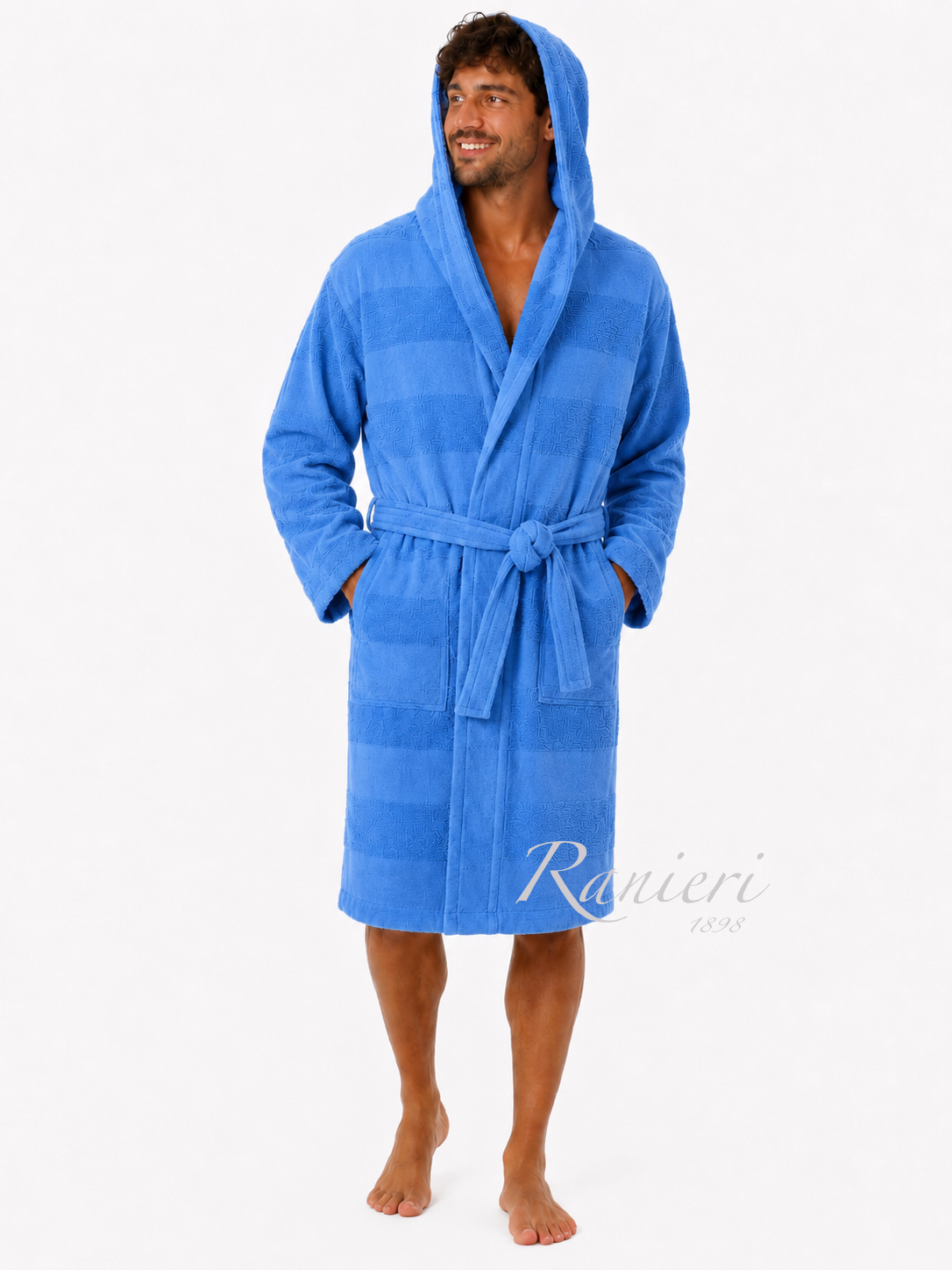 Accappatoio Aria CottonJoy in Microspugna 100% Cotone con Cappuccio – Leggero e Personalizzabile