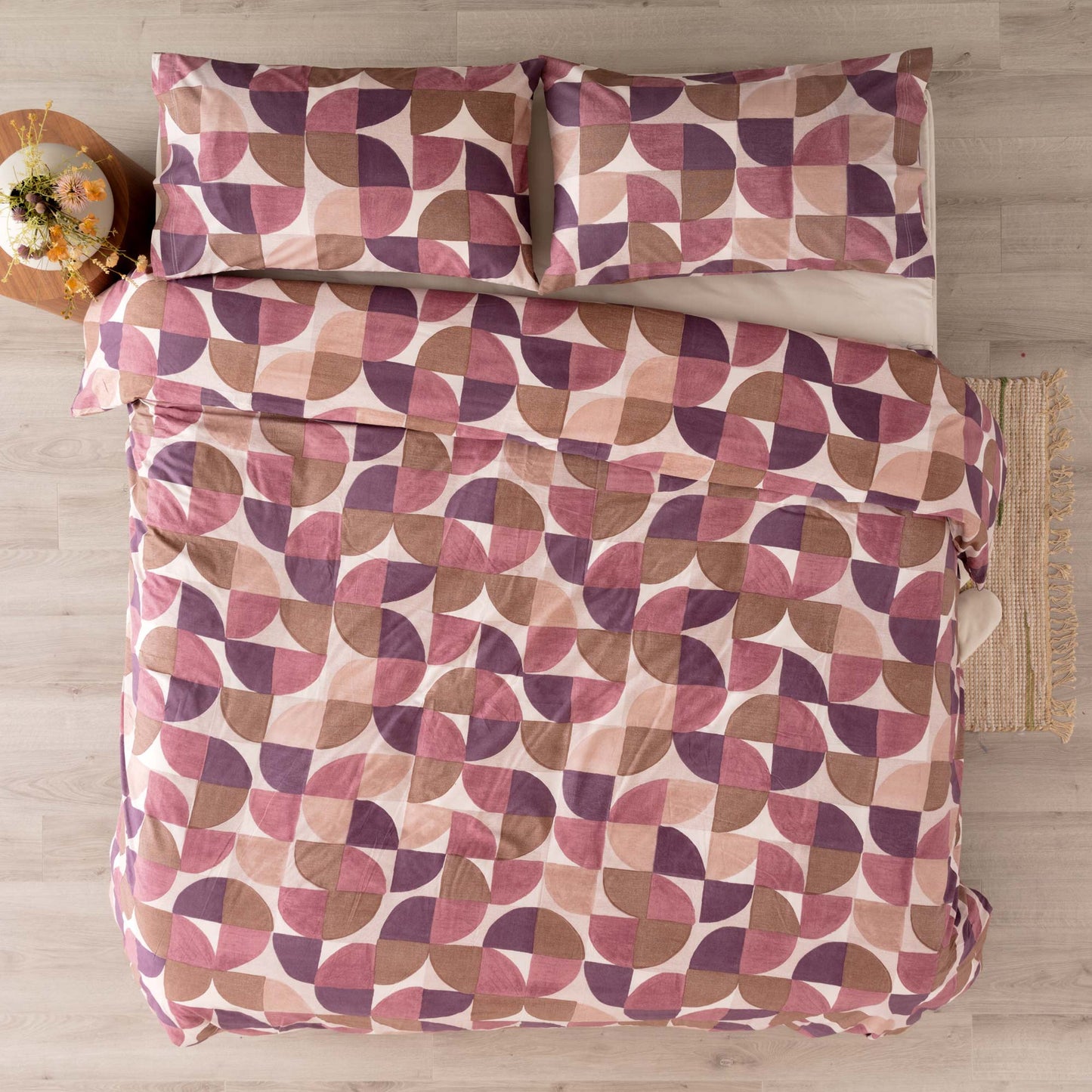 Parure Copripiumino In Cotone Cassio