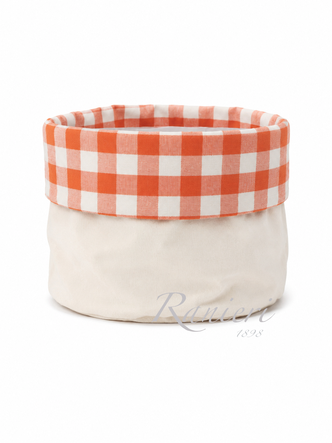 Portapane in Cotone a Quadrettoni Reversibile – Tessuti d’Amore