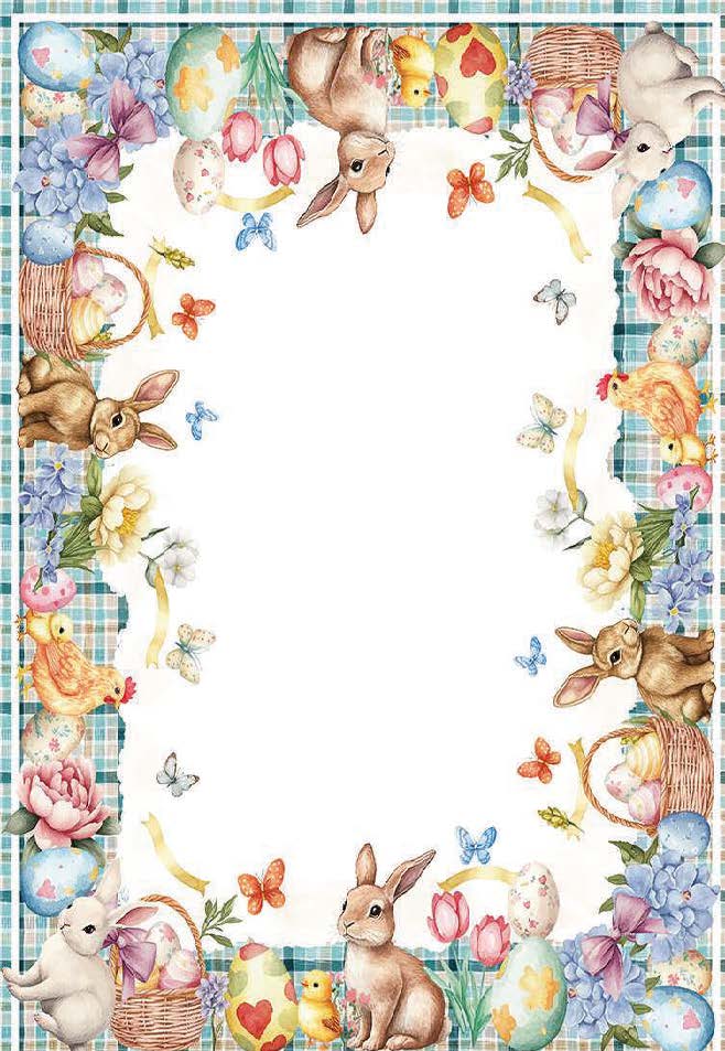 Tovaglia di Pasqua 12 posti 270x140 Art Betty di CLODETTE