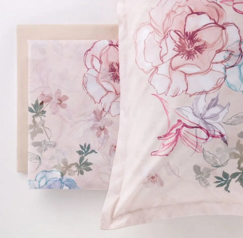 Completo Lenzuolo Copriletto 2 posti In Percalle Amouage