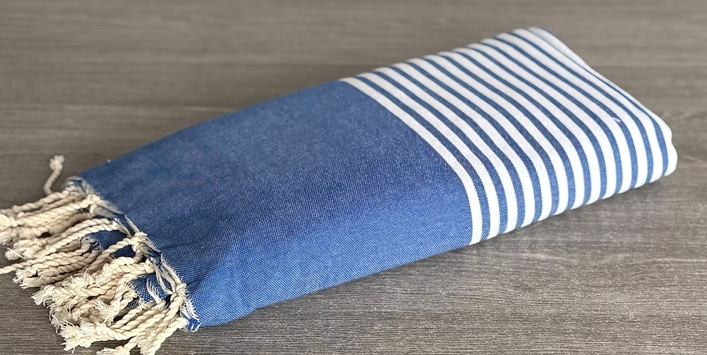 Telo Mare Fouta JAR a Strisce 200x300 cm - Maxi Telo per Famiglia