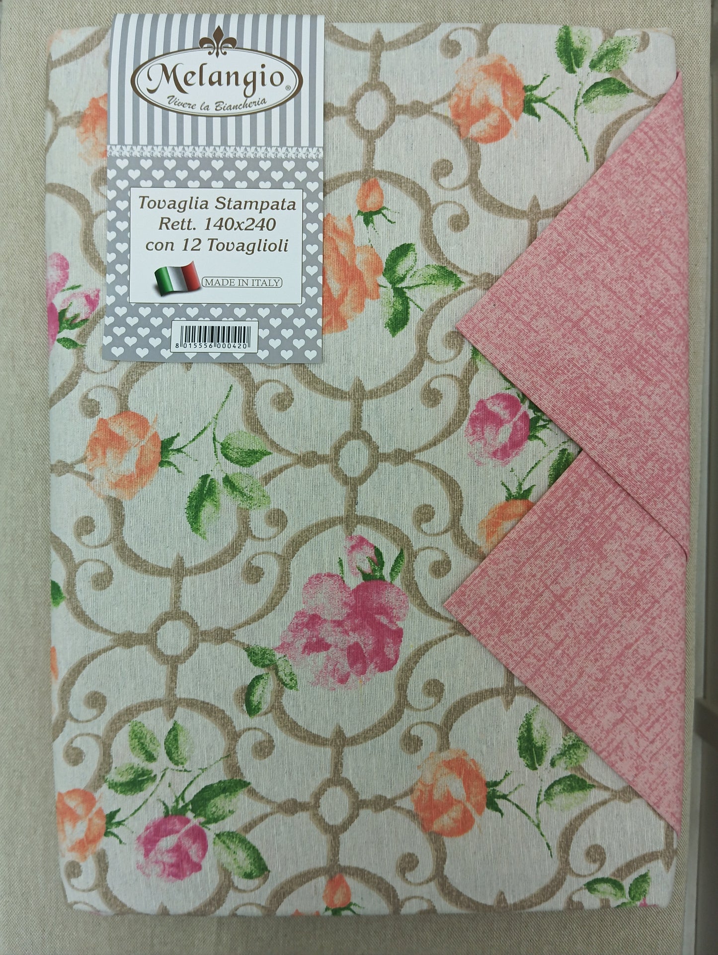 Tovaglia Melangio stampata 12 tovaglioli
