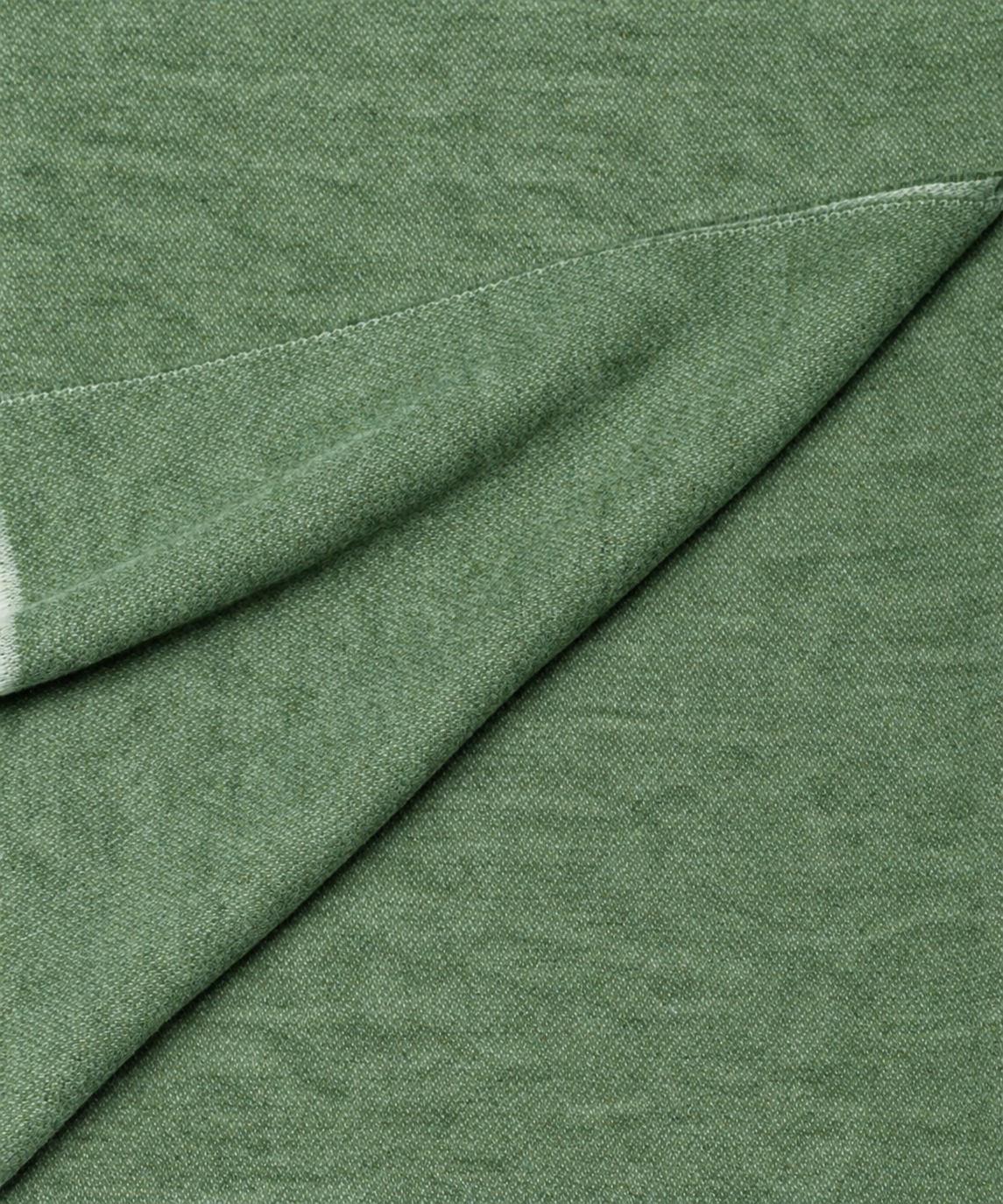 Plaid Woolly Verde dettaglio tessuto