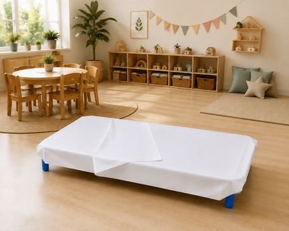 Lenzuolo per Brandina Asilo con Elastici – 100% Cotone – 65×140 cm – Personalizzabile