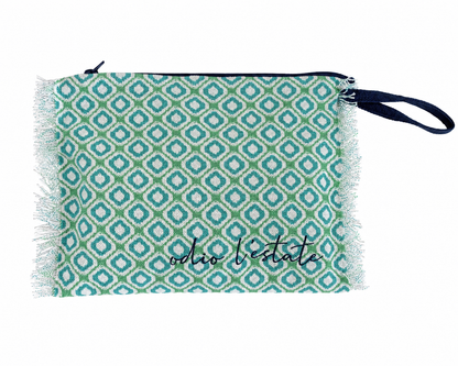 Pochette mare "Odio l'Estate" con fantasia geometrica – Latin Holidays – LH-P01