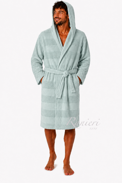 Accappatoio Aria CottonJoy in Microspugna 100% Cotone con Cappuccio – Leggero e Personalizzabile