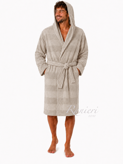 Accappatoio Aria CottonJoy in Microspugna 100% Cotone con Cappuccio – Leggero e Personalizzabile