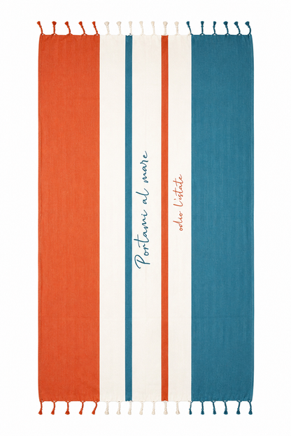 Telo mare "Odio l'Estate" fouta in cotone “Teli Relax” – TR-T01