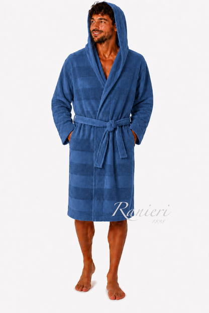 Accappatoio Aria CottonJoy in Microspugna 100% Cotone con Cappuccio – Leggero e Personalizzabile