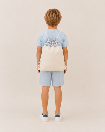 Sacca Sartoriale Bambino Personalizzabile con Nome – Tessuti d’Amore
