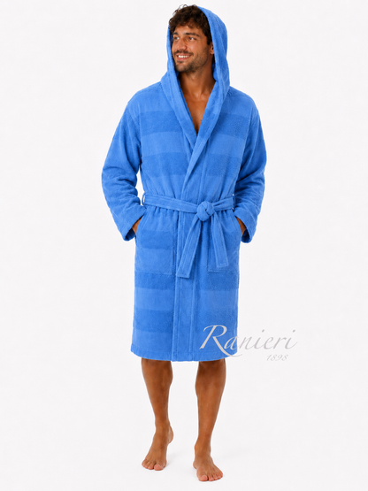 Accappatoio Aria CottonJoy in Microspugna 100% Cotone con Cappuccio – Leggero e Personalizzabile