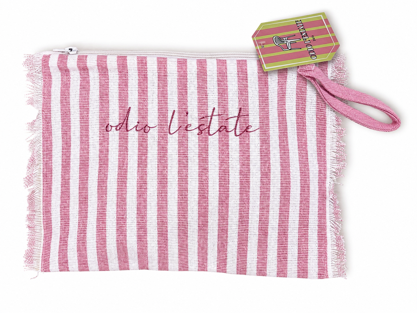 Pochette Mare “Odio l’estate” a Righe con Frange  – Sotto Voce – SV-P01