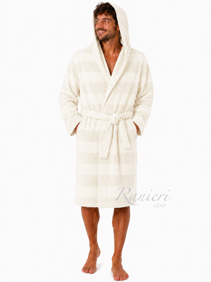 Accappatoio Aria CottonJoy in Microspugna 100% Cotone con Cappuccio – Leggero e Personalizzabile