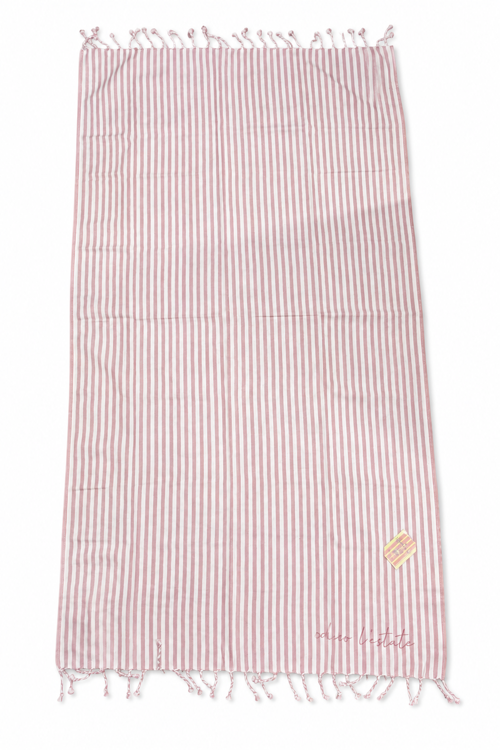 Telo mare fouta “Odio l’Estate” con righe – Sotto Voce SV-T01