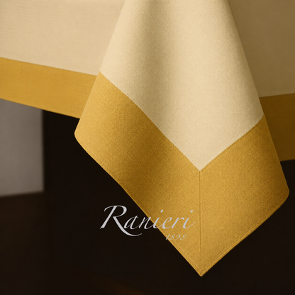 Tovaglia da Tavola in Panama con Balze Applicate – Art. Jackie – Rebecca Home