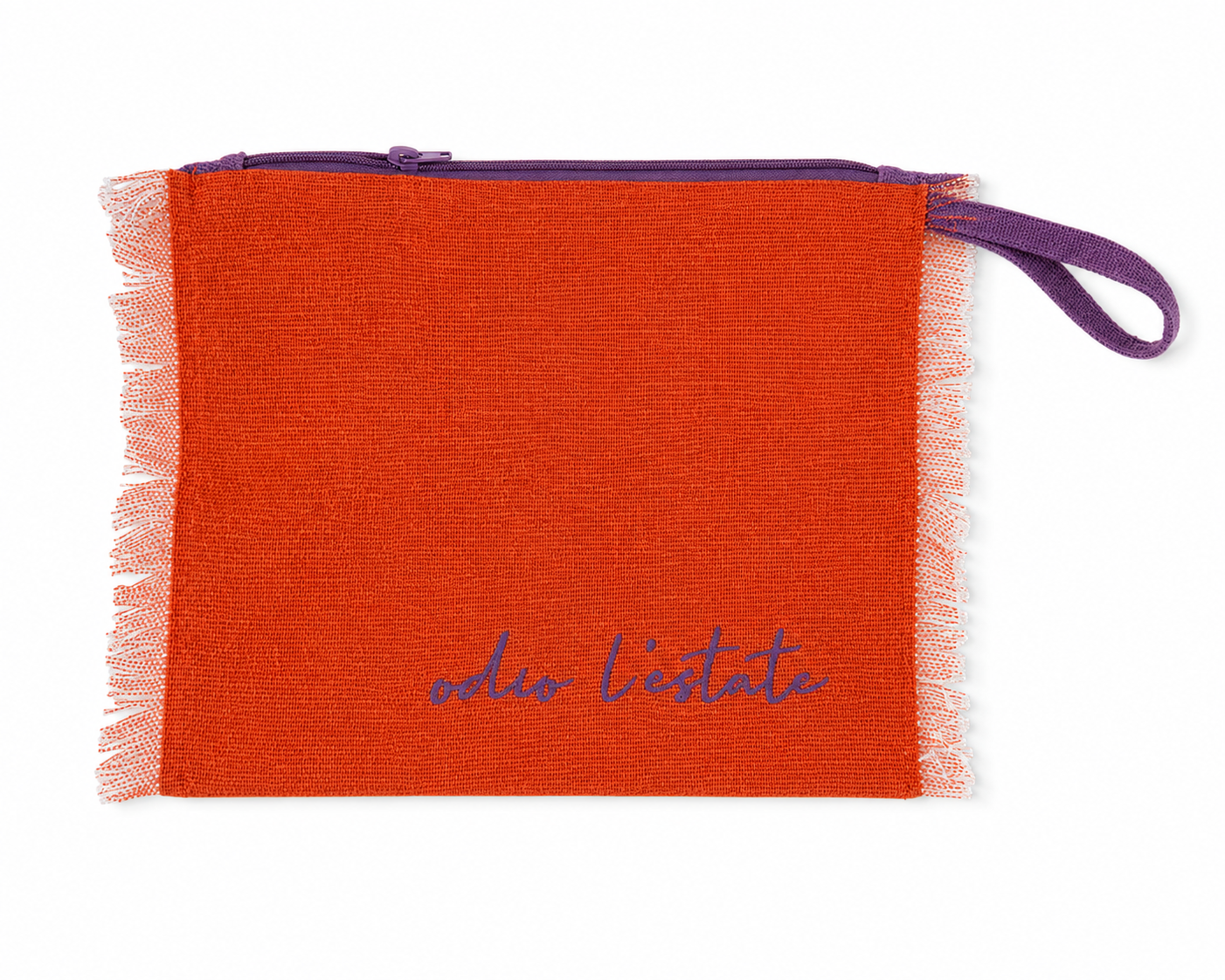 Pochette mare "Odio l'Estate" colorata con frange – Color Life – CL-P01