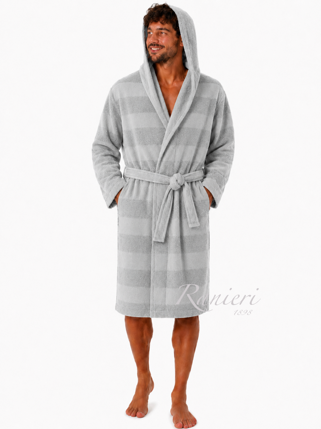 Accappatoio Aria CottonJoy in Microspugna 100% Cotone con Cappuccio – Leggero e Personalizzabile
