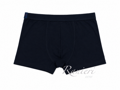 Set 3 Boxer Uomo Blu Dandy Art. 02BU in Cotone Elasticizzato con Elastico Coperto