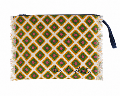 Pochette mare "Odio l'Estate" con fantasia geometrica – Latin Holidays – LH-P01