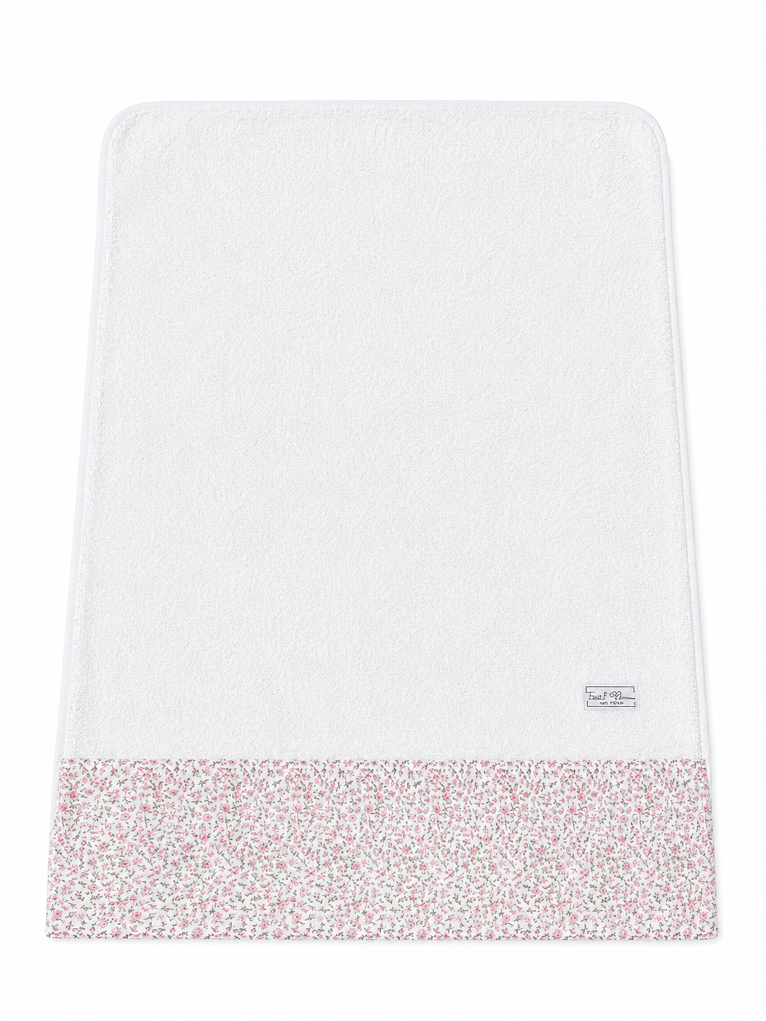 Telo Mare / Telo Bagno Bambino Tessuti d’Amore con Fascia Fantasia Floreale Personalizzabile – 115x80 cm