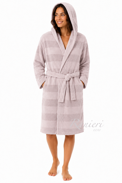 Accappatoio Aria CottonJoy in Microspugna 100% Cotone con Cappuccio – Leggero e Personalizzabile