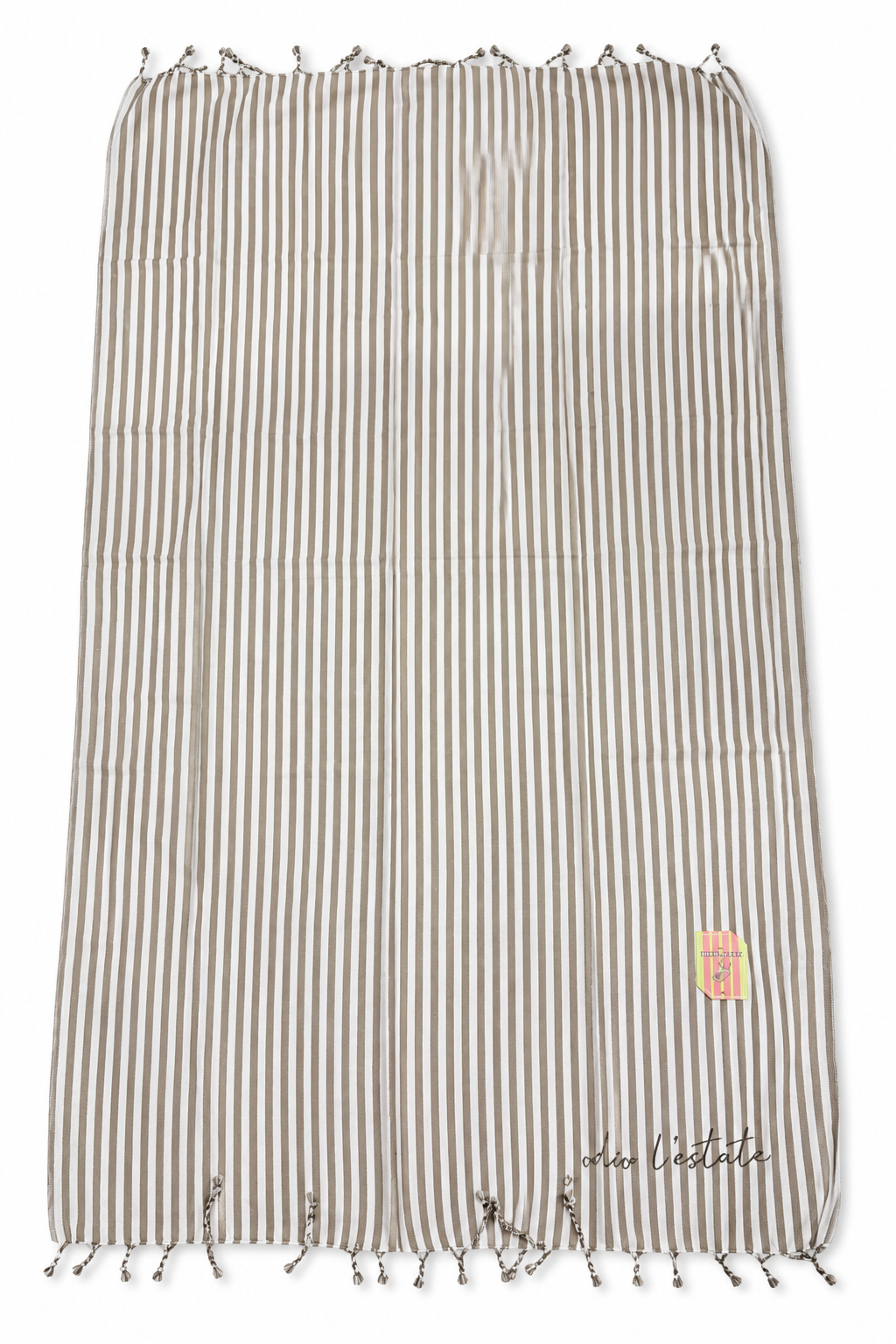 Telo mare fouta “Odio l’Estate” con righe – Sotto Voce SV-T01