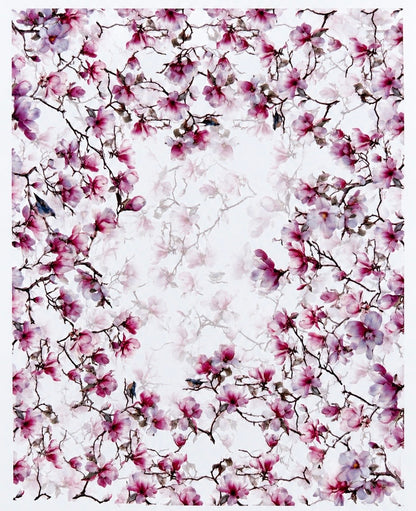 Tovaglia da Tavola Arconate Magnolia TA-PP-03 100% Cotone – Stampa Digitale 140x240 cm 12 Posti