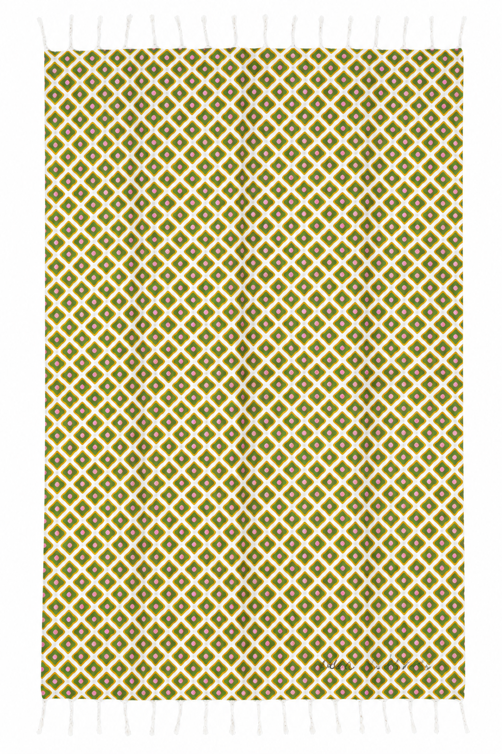 Telo mare fouta "Odio l'Estate" con fantasia geometrica – Latin Holidays – LH-T01