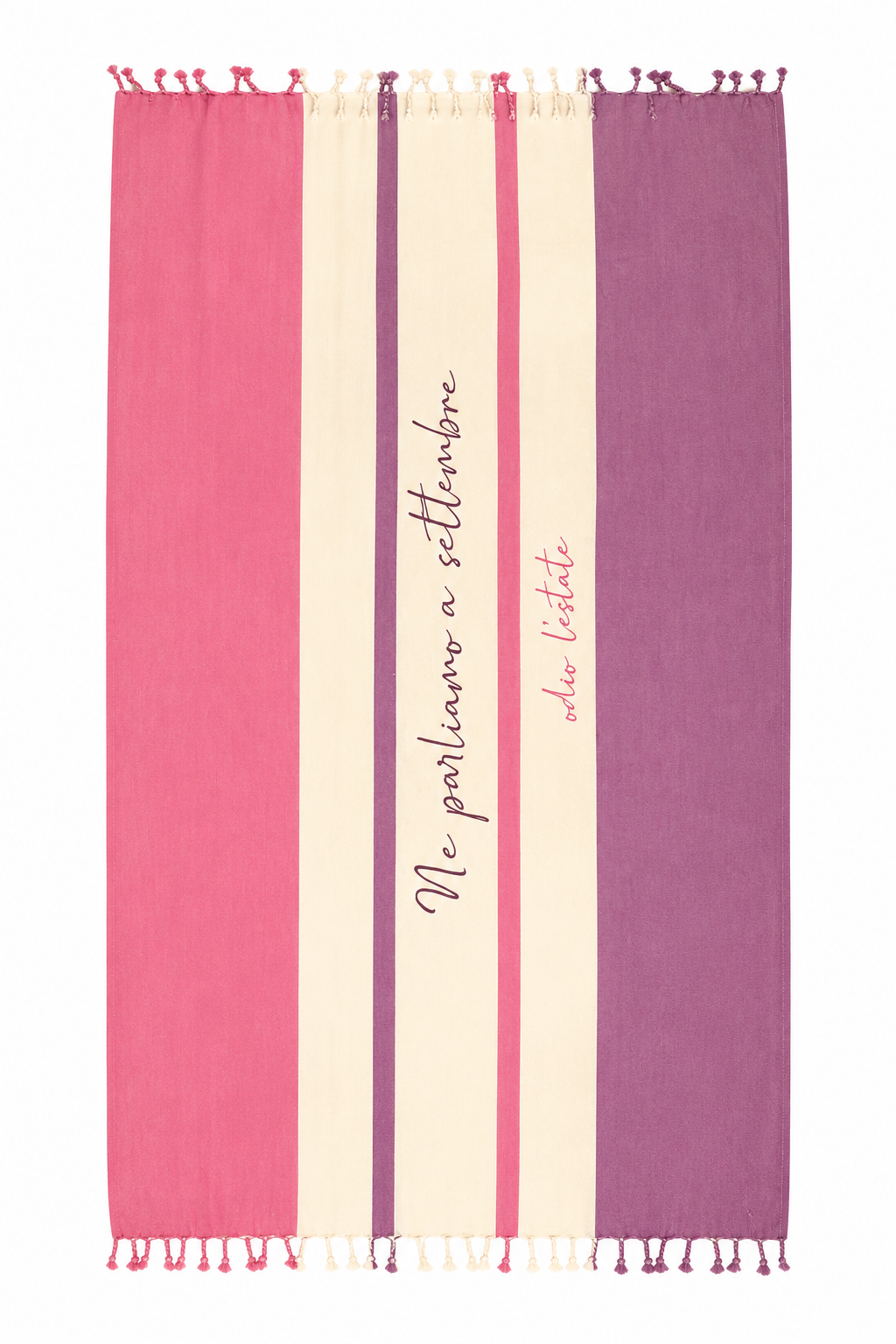 Telo mare "Odio l'Estate" fouta in cotone “Teli Relax” – TR-T01
