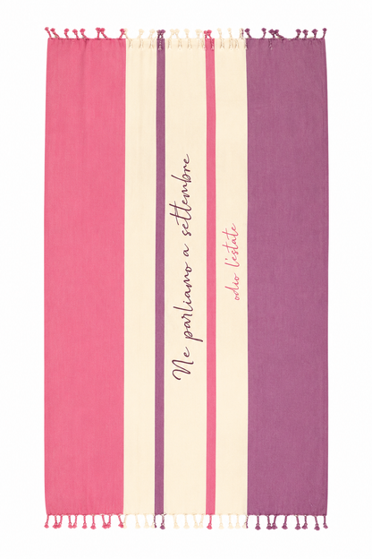 Telo mare "Odio l'Estate" fouta in cotone “Teli Relax” – TR-T01