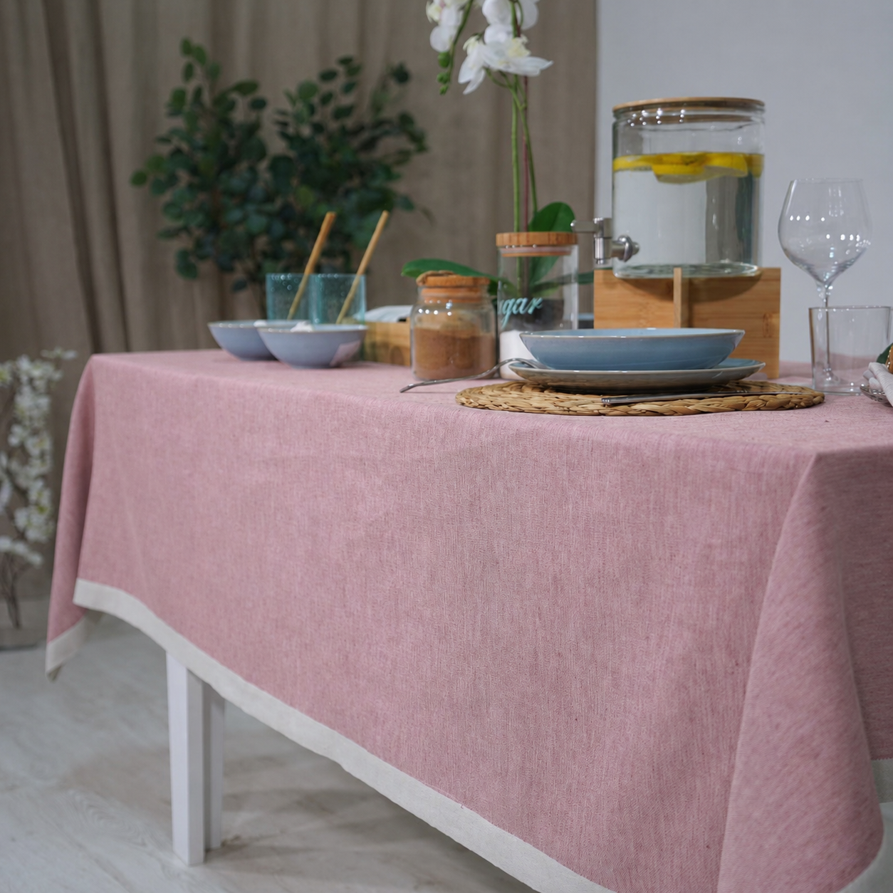 Tovaglia da Tavola 170x290 cm Misto Lino Art. Lilly Manifattura Tessile Prete – 12 Posti  – Vari Colori