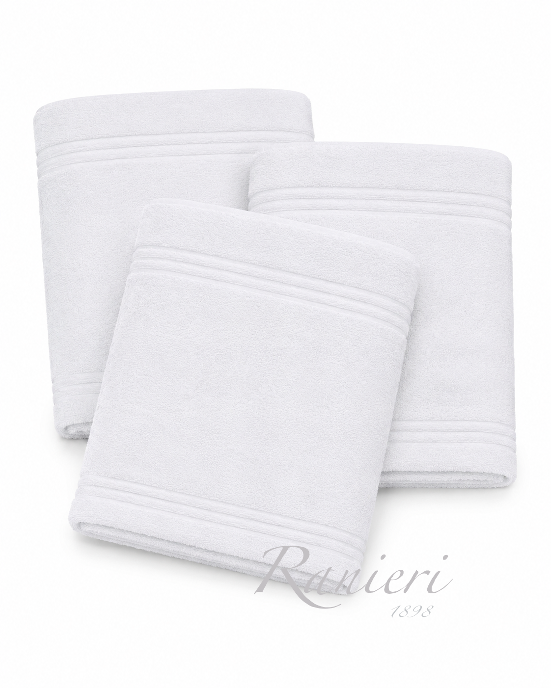 Set 3 Asciugamani Viso in Spugna 100% Cotone 440 gr – 60x100 cm