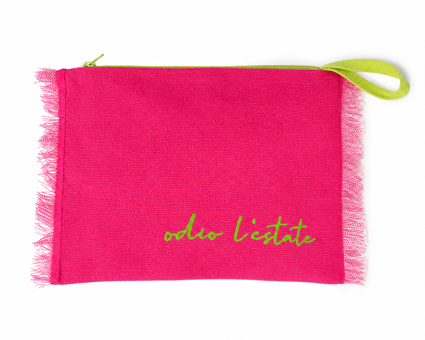 Pochette mare "Odio l'Estate" colorata con frange – Color Life – CL-P01