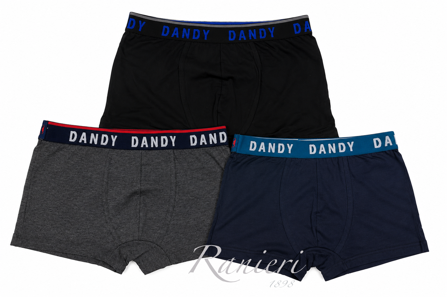 Set 3 Boxer Uomo Assortiti Dandy Art. 253BF in Cotone Elasticizzato