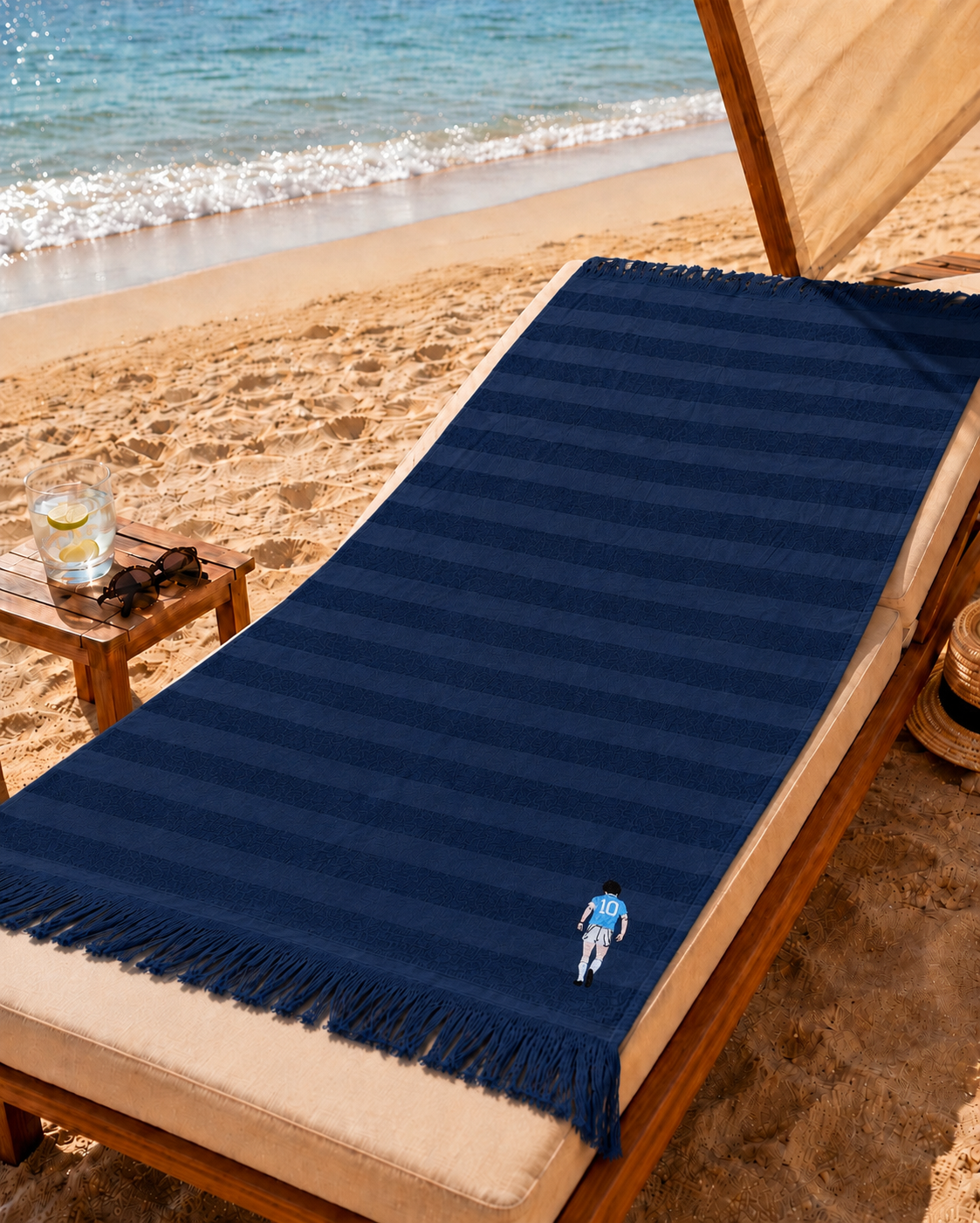 Telo Mare Cotton Joy Aria 100x180 cm – Art. DIOS10 con Ricamo Maradona Personalizzabile