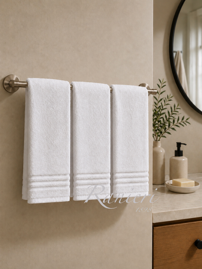 Set 3 Asciugamani Ospite in Spugna 100% Cotone 440 gr – 40x60 cm