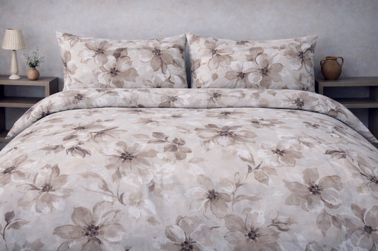 Coppie lenzuola 2 posti Cotone Art Bouquet Lola Rebecca Home