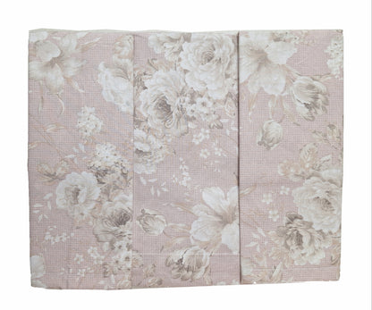 Coppie lenzuola 2 posti Cotone Art Rosa Rebecca Home