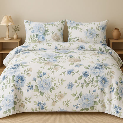 Coppie lenzuola 2 posti Cotone Art Peonia Lola Rebecca Home