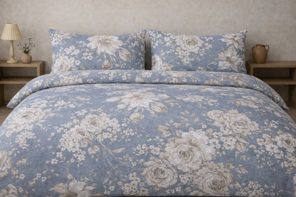 Coppie lenzuola 2 posti Cotone Art Rosa Rebecca Home