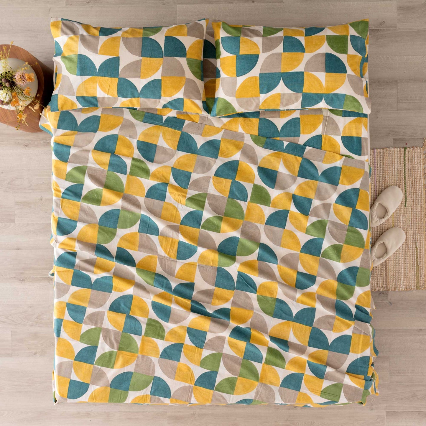 Lenzuola 1 Posto, 1 posto e Mezzo cotone CASSIO RIVIERA