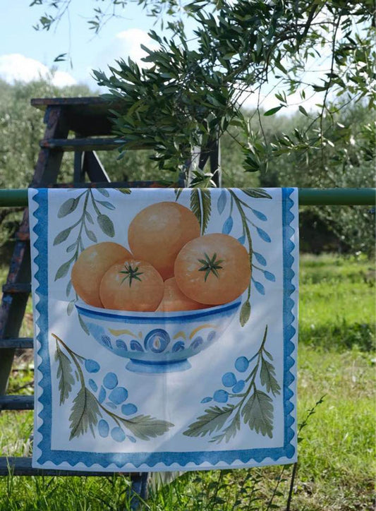 Strofinacci Orange Cotone stampa digitale