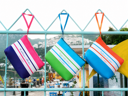 Pochette mare "Odio l'Estate" colorata in scuba con laccetto – Spiaggia Urbana – SU-P02