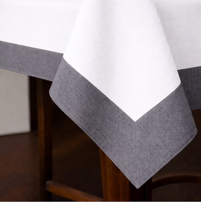 Tovaglia da Tavola in Panama con Balze Applicate – Art. Jackie – Rebecca Home