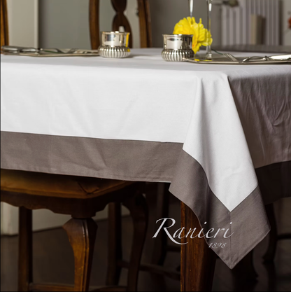 Tovaglia da Tavola in Panama con Balze Applicate – Art. Jackie – Rebecca Home